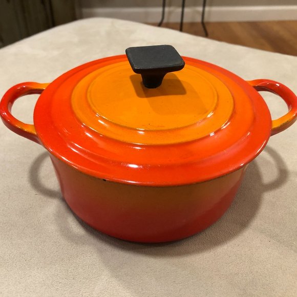 Le Creuset Kitchen Vintage Le Creuset Enameled Cast Iron Pot With